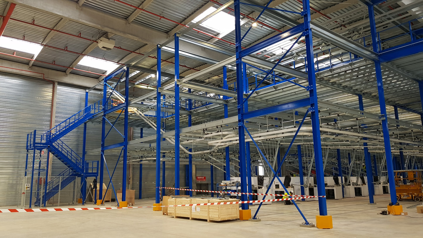 Mezzanine plancher et passerelle