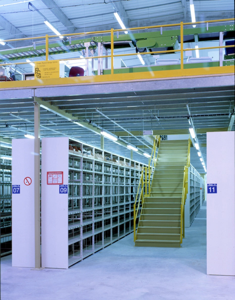 Mezzanine plancher et passerelle