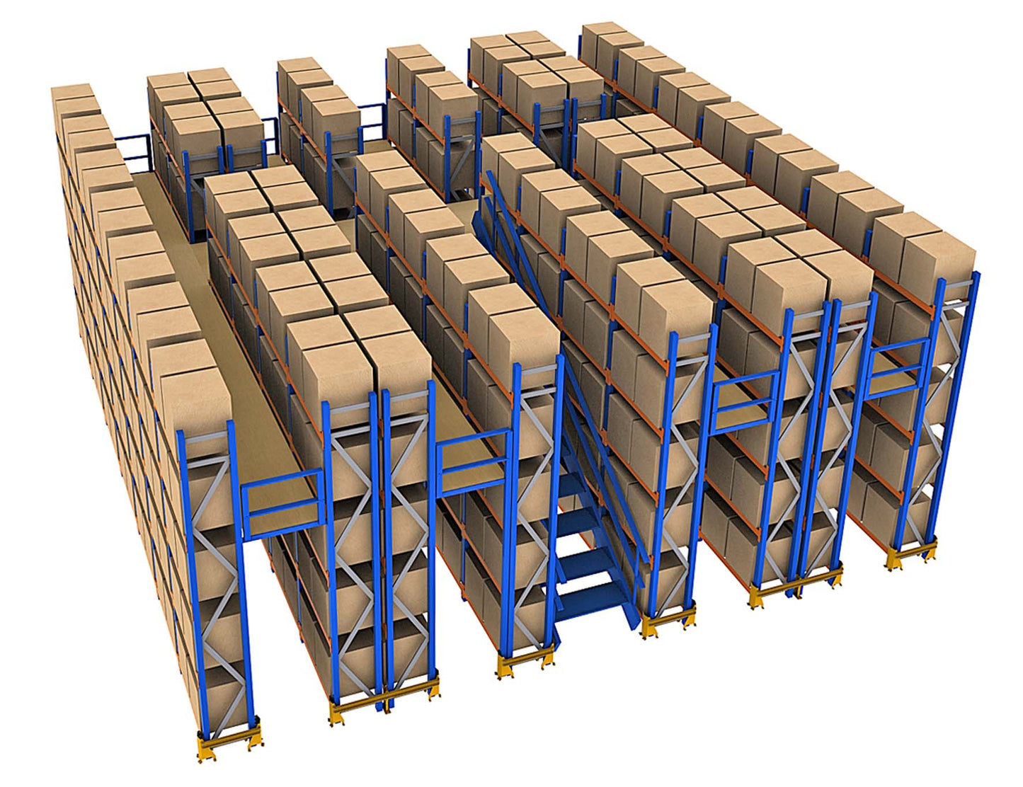 Mezzanine plancher et passerelle