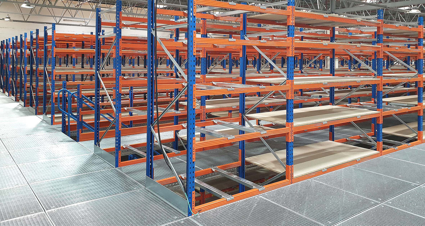 Mezzanine plancher et passerelle